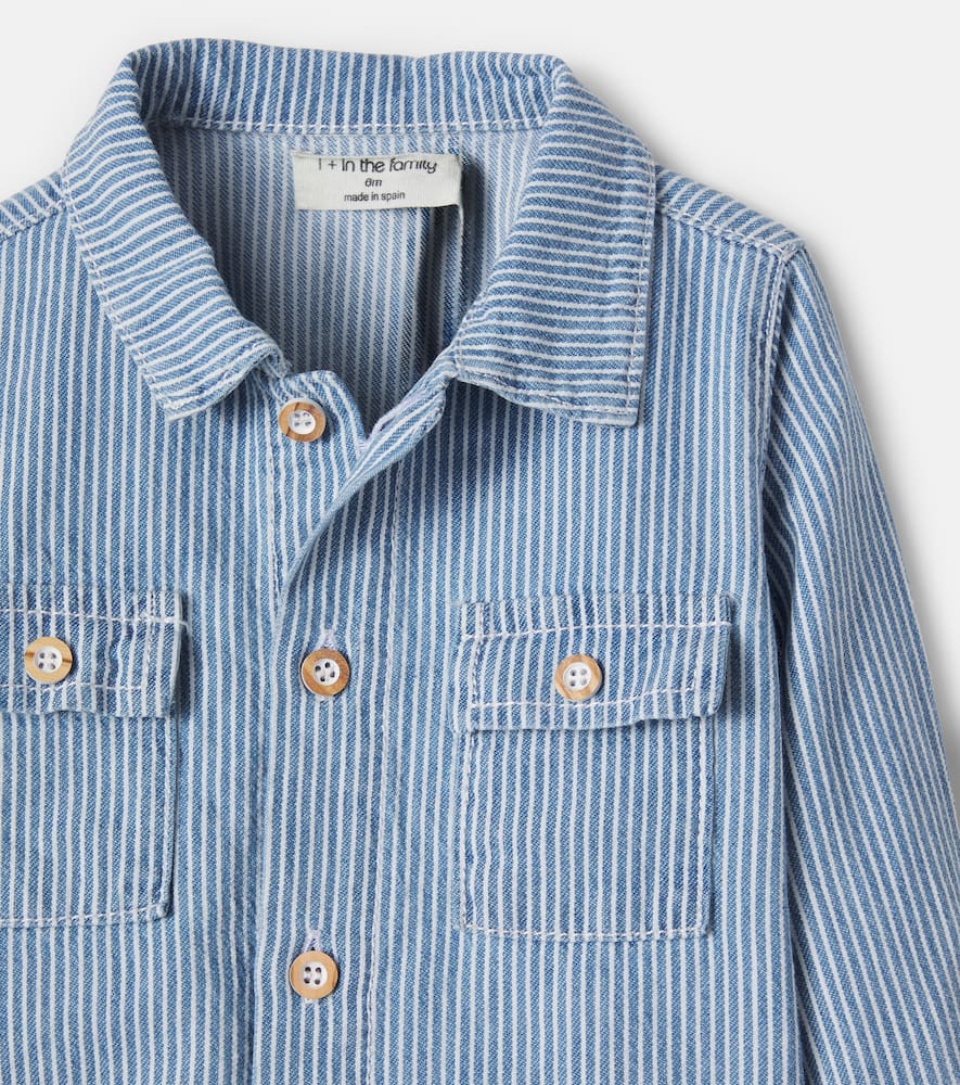 Baby Arta striped denim shirt