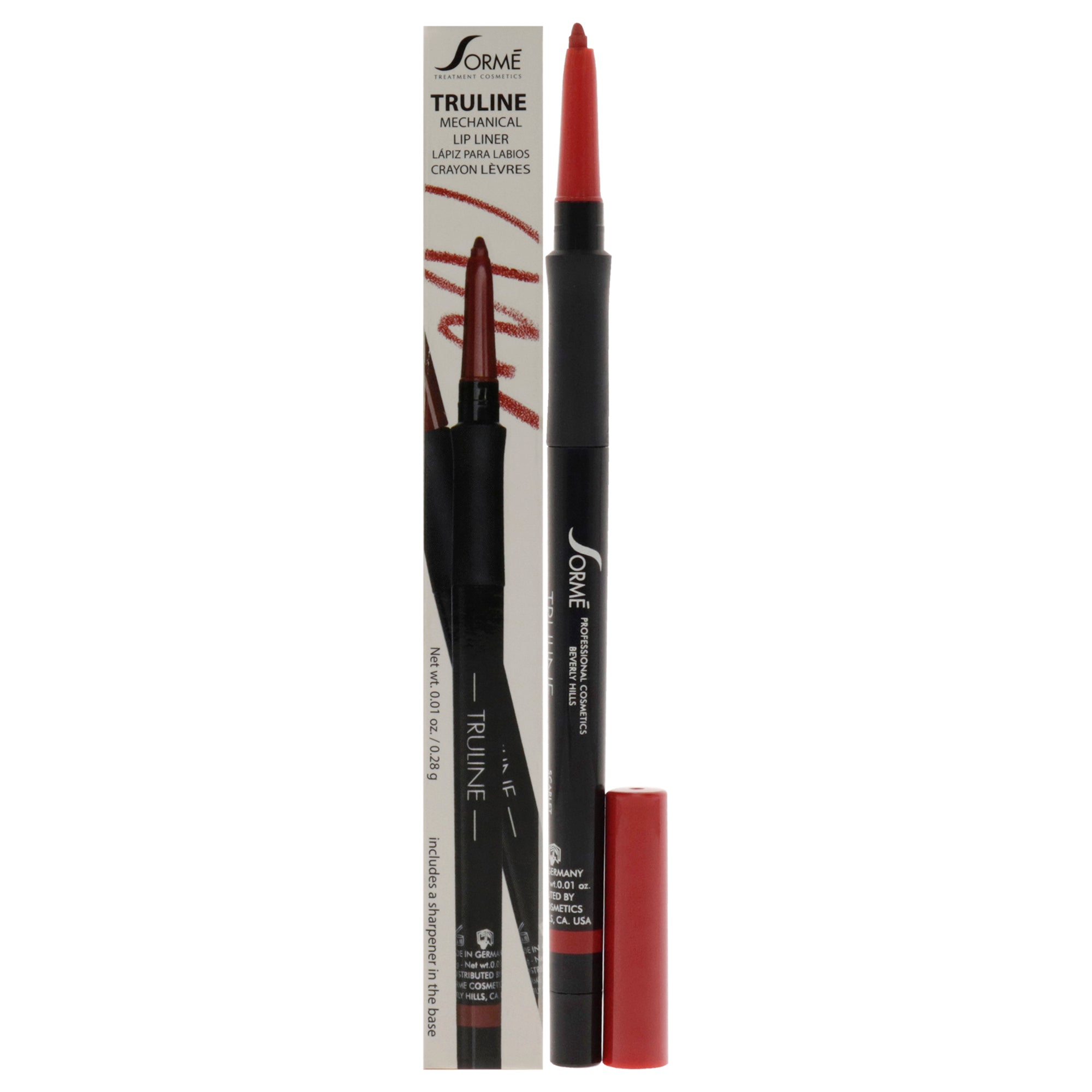 Truline Mechanical Lipliner - MPL04 Scarlet by for Women - 0.01 oz Lip Liner