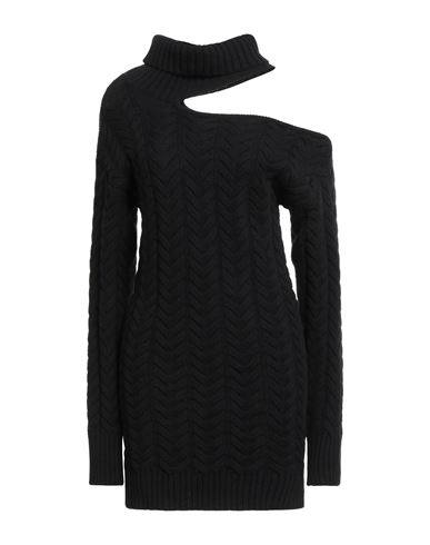 Woman Mini dress Black Size S Wool, Cashmere