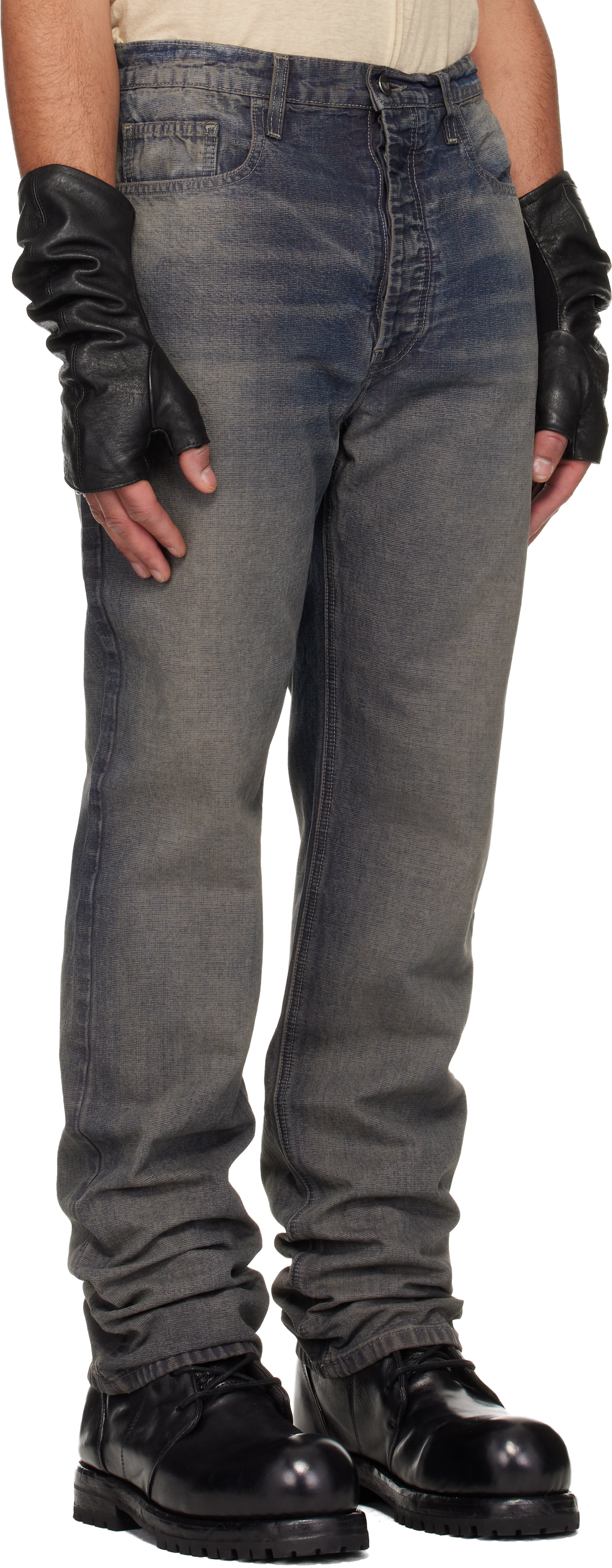 Navy Classic Straight Leg Jeans