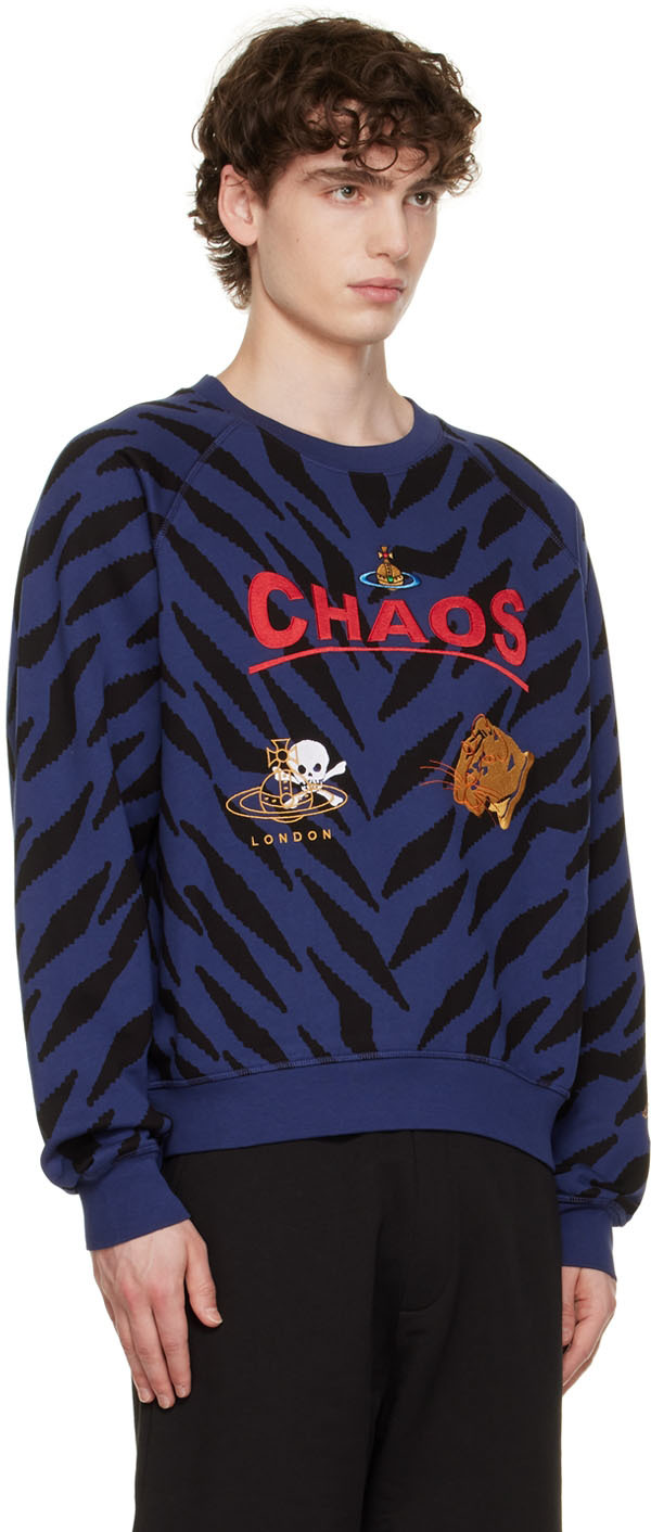 Blue and Black Chaos Sweatshirt