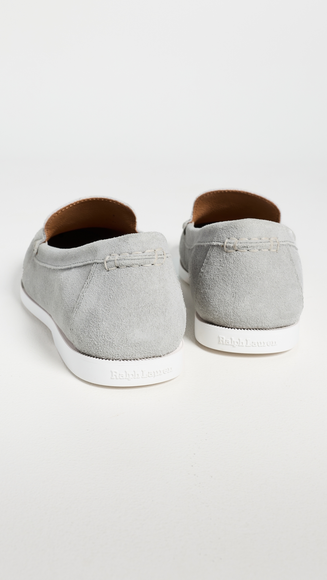 Merton Suede Slip Ons Channel Grey