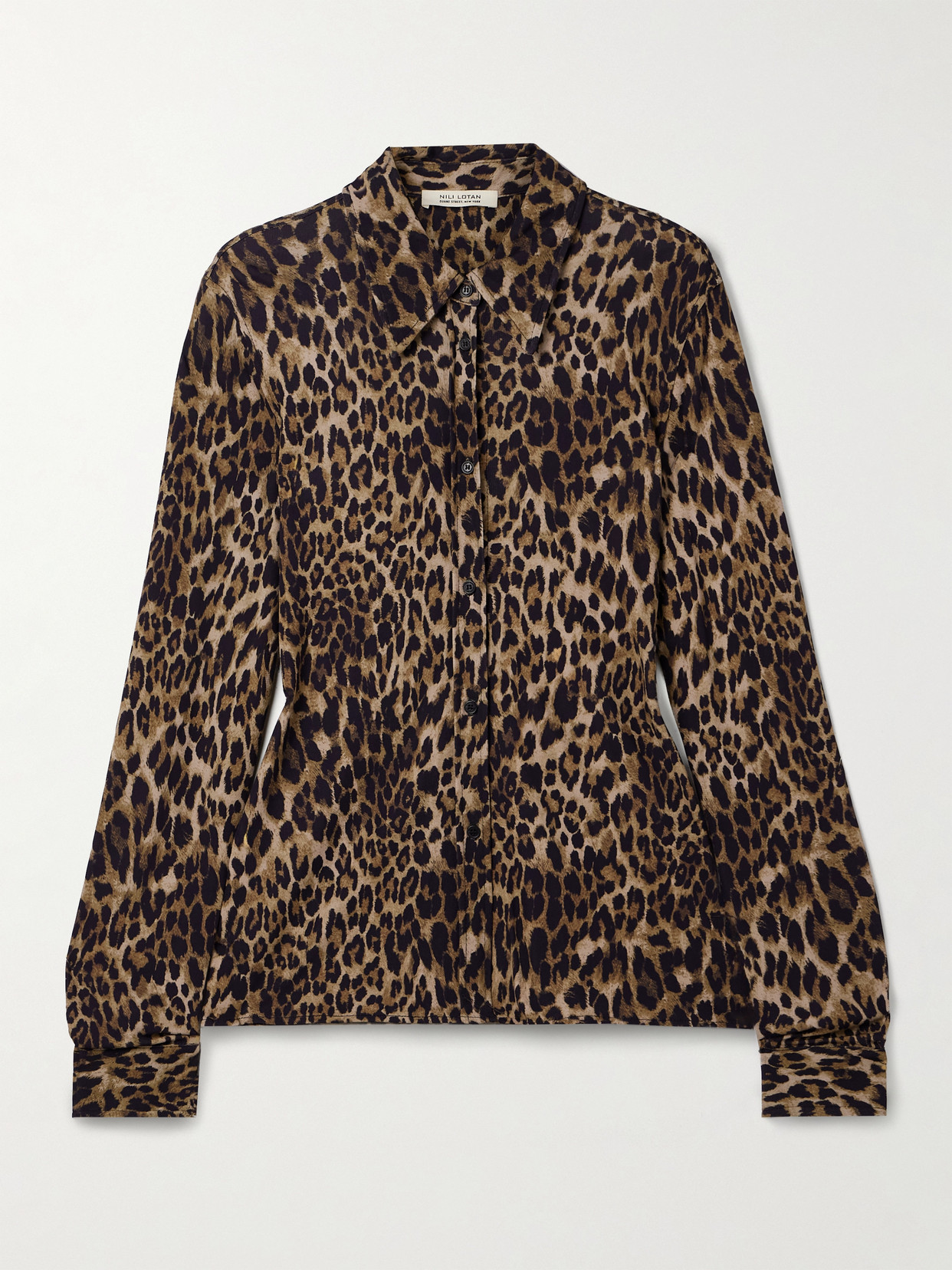 Celestine Leopard-print Crepe Shirt - Animal print