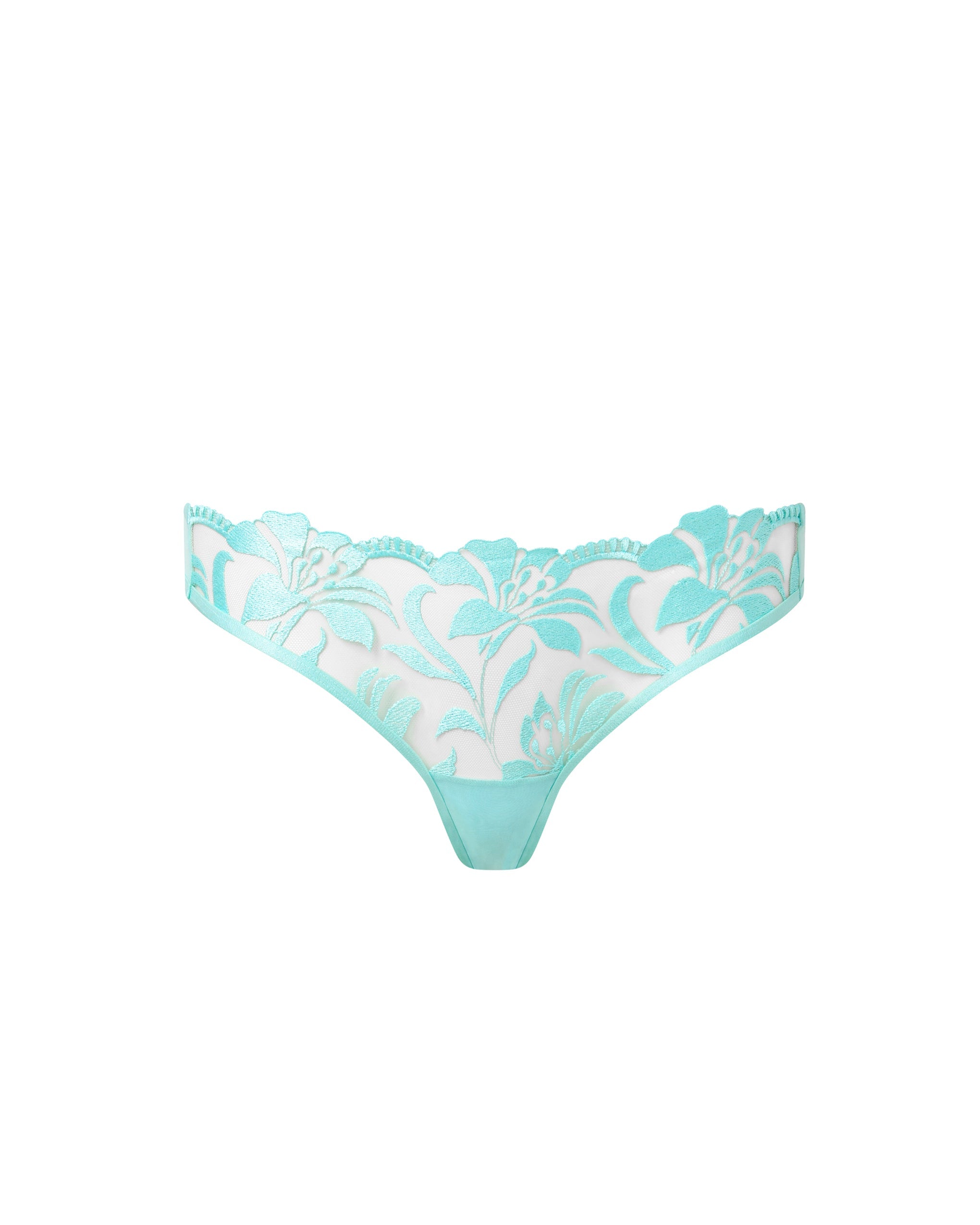 Bluebella Leonora Panty Island Paradise Blue/Sheer