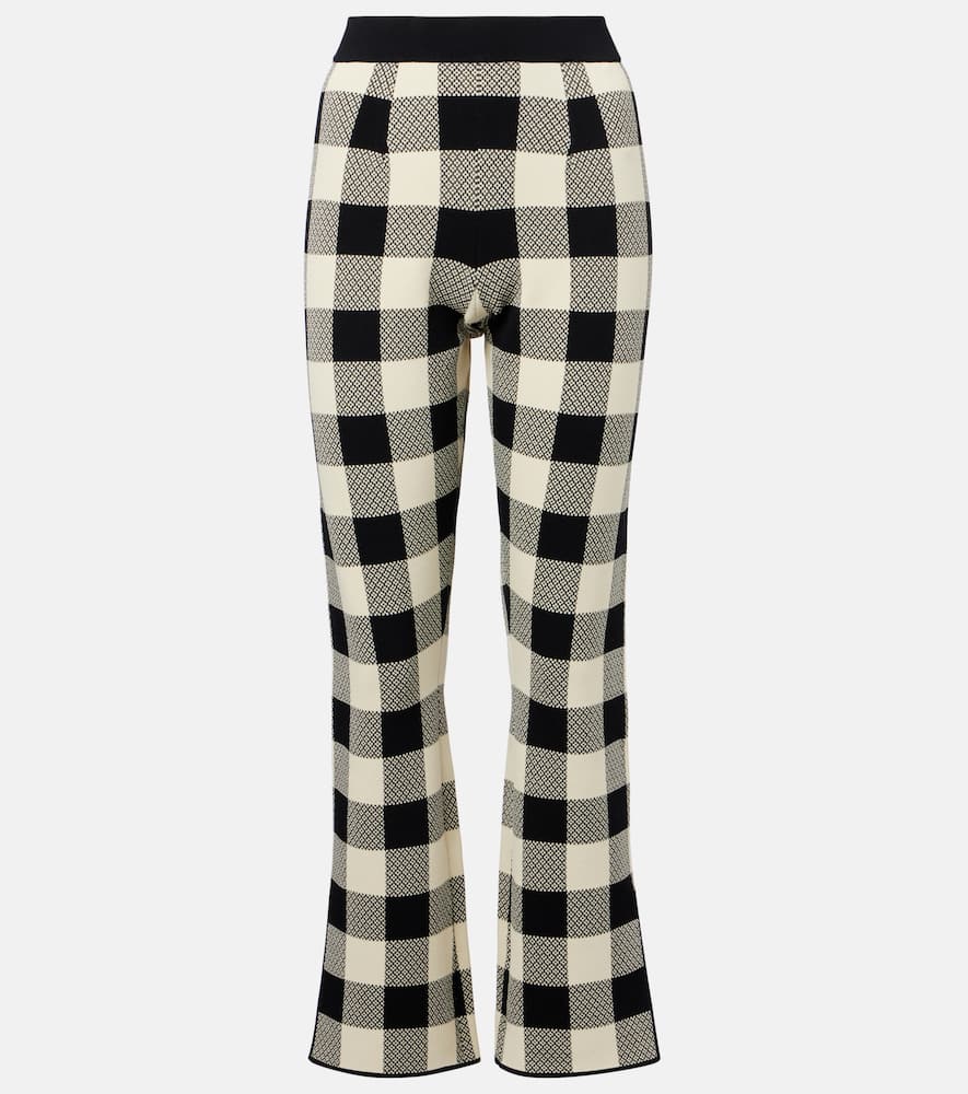 Pippa checked flared pants