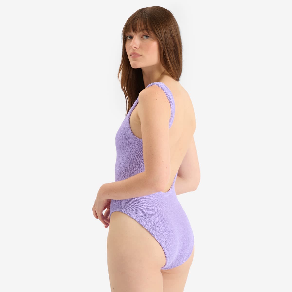 Women's Square Neck Swimsuit Lilac