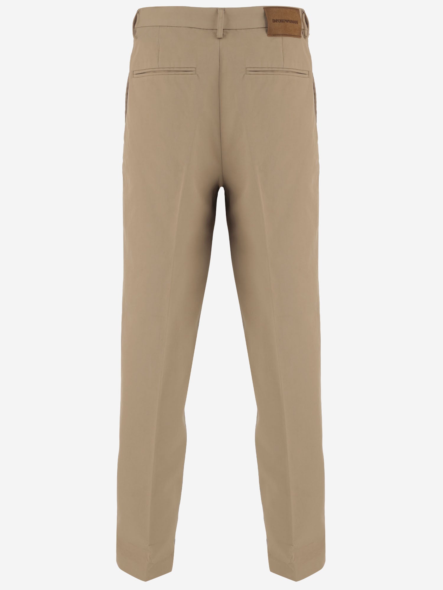 Cotton Trousers — Beige