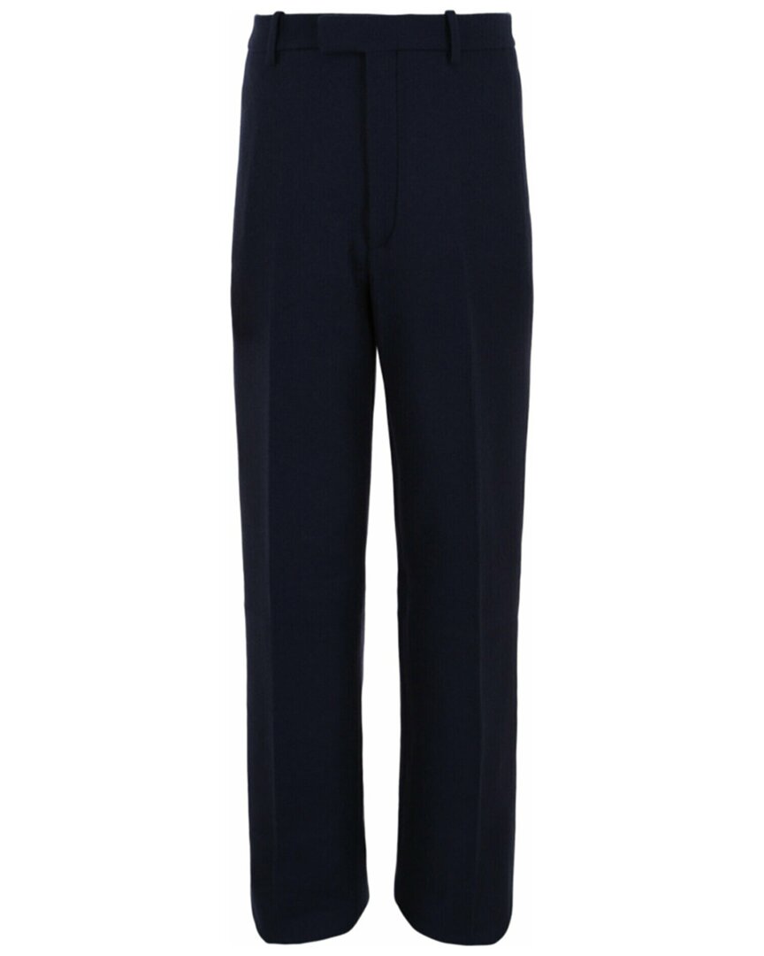 Flat-Front Wool Trouser