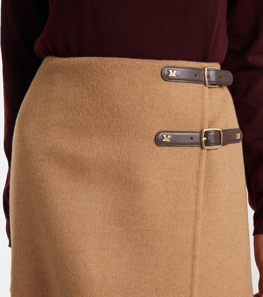 Curzio wool wrap skirt