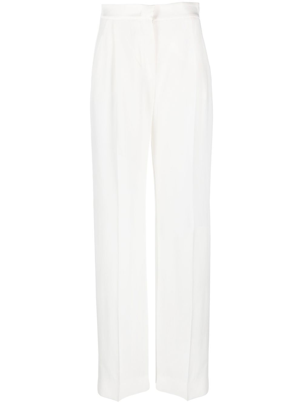Straight-leg tailored trousers - White