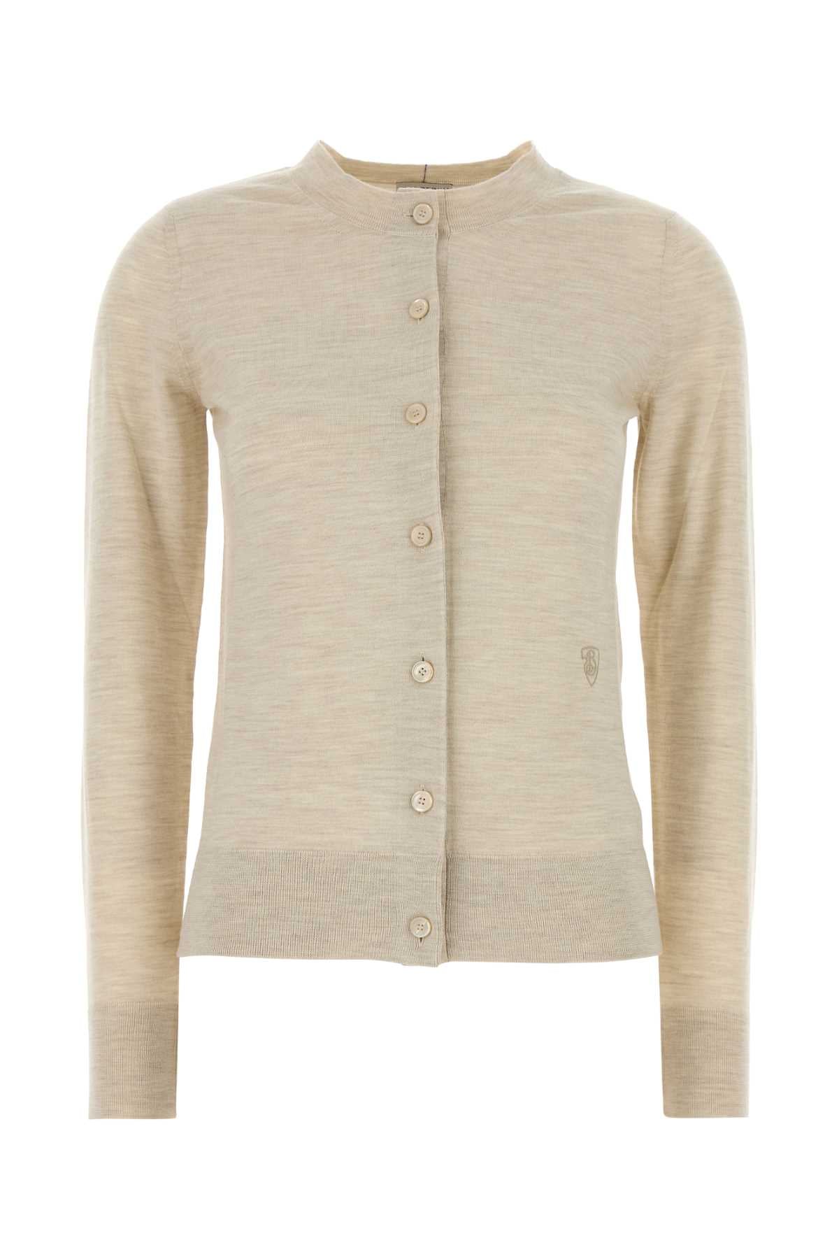 Wool Cardigan — Beige