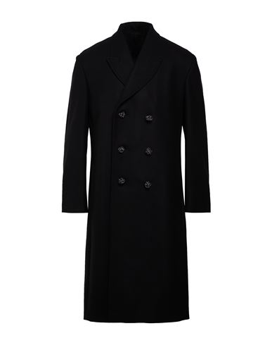 Man Coat Black Size 38 Wool, Cashmere