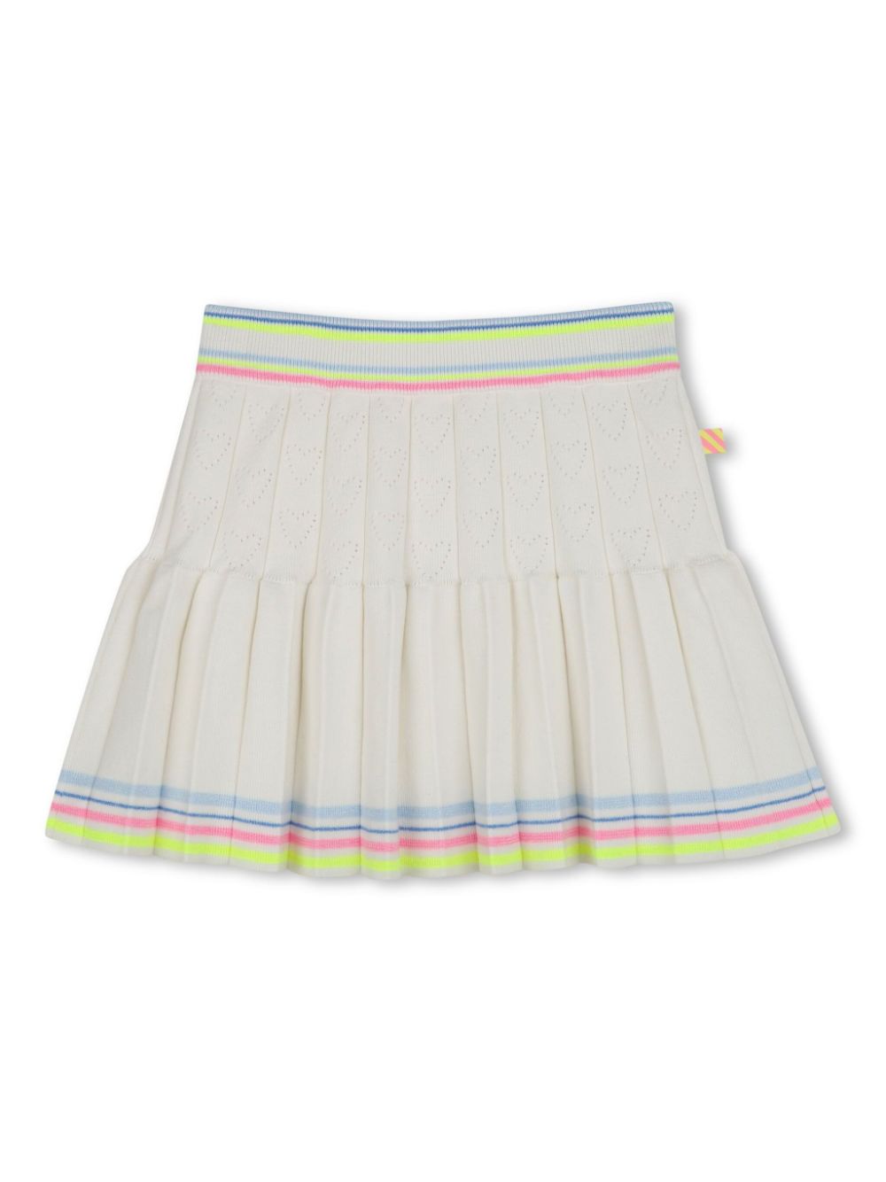 Pleated mini skirt - Neutrals