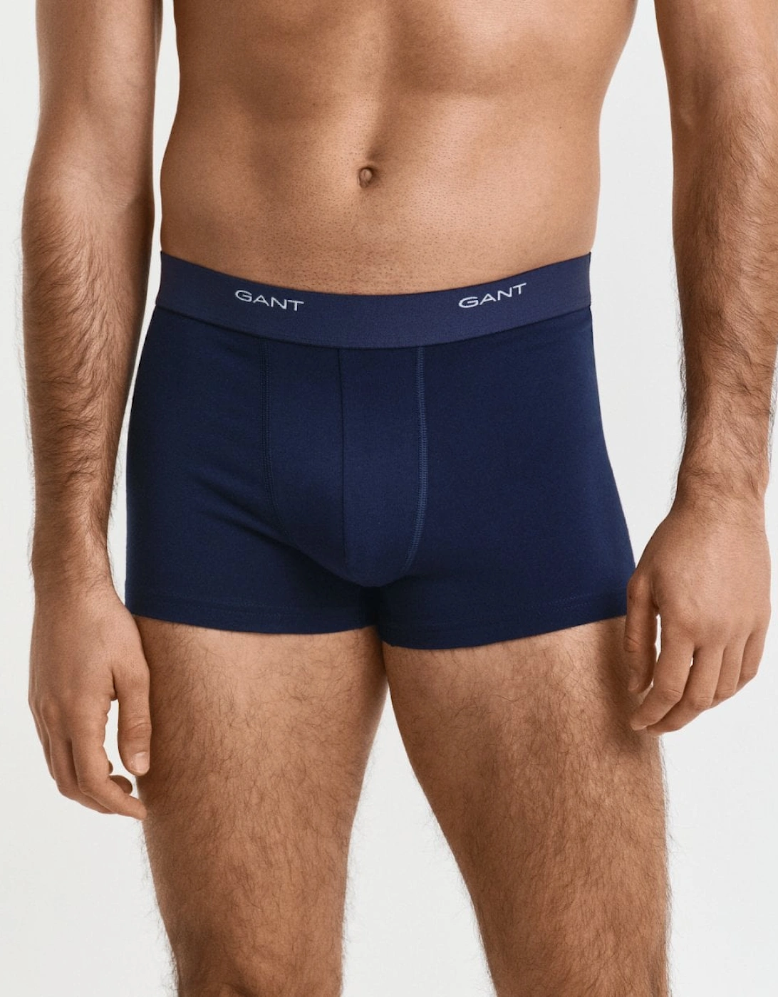 Men's GANT 3-Pack Mens Core Trunks with Logo Waistband - Navy - Size: 35/34/32