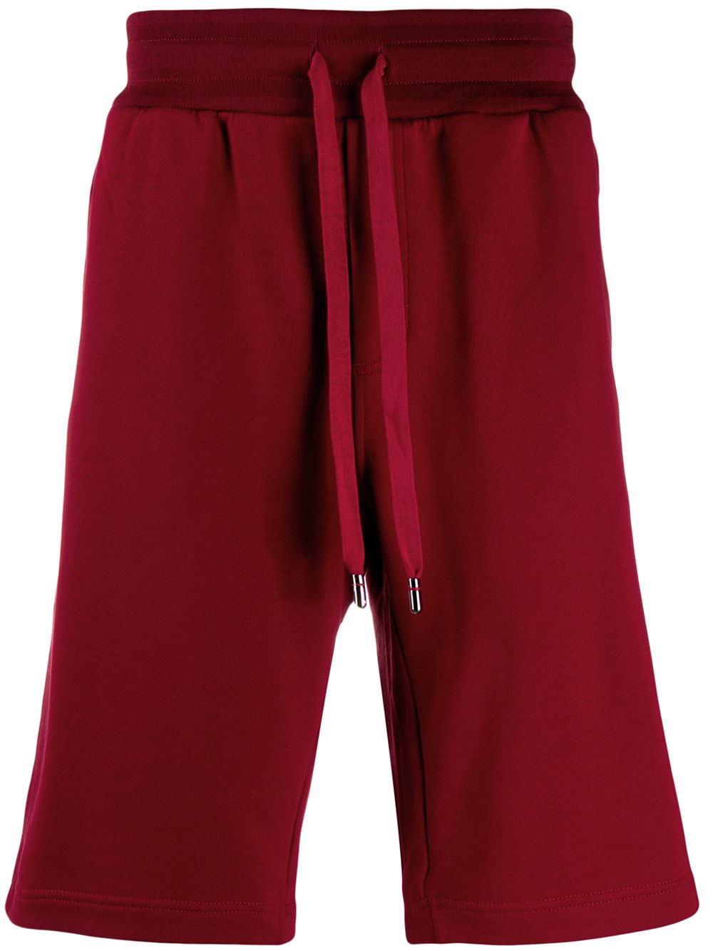 Logo patch track shorts - Red