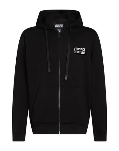 Man Sweatshirt Black Size L Cotton