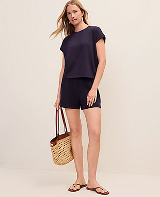 Ann Taylor Petite Weekend Relaxed Short in CloudPlush