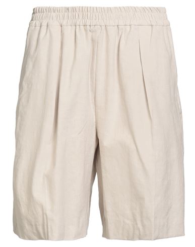 Samsøe Φ Samsøe Woman Shorts & Bermuda Shorts Beige Size S Linen, Polyester, EcoVero viscose, Elastane
