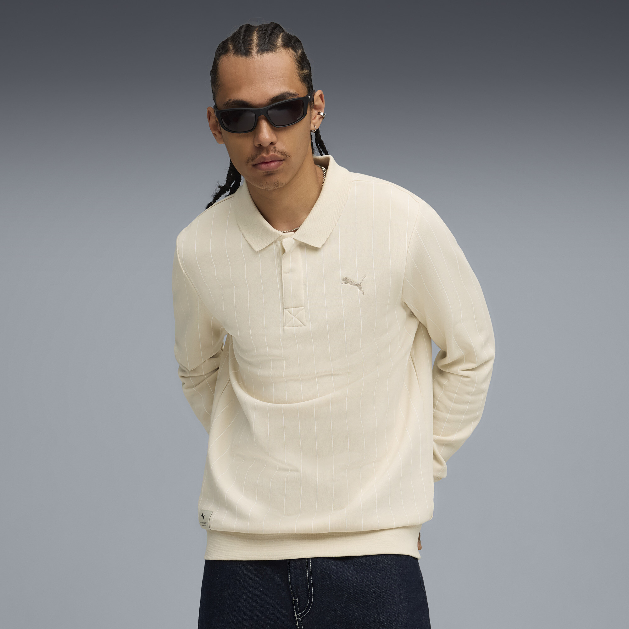 PUMA Class Polo Men in Alpine Snow, Size L