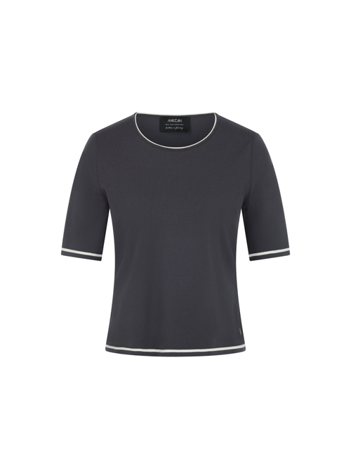 Marc Cain Rethink Together fine knit jumper, blue, 36 N