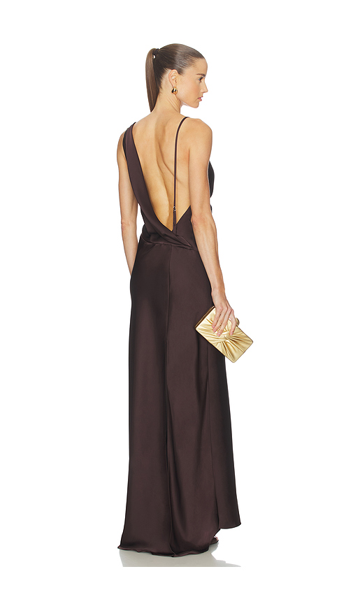 NBD Mirella Gown in Chocolate Brown. XS also in L, M, S