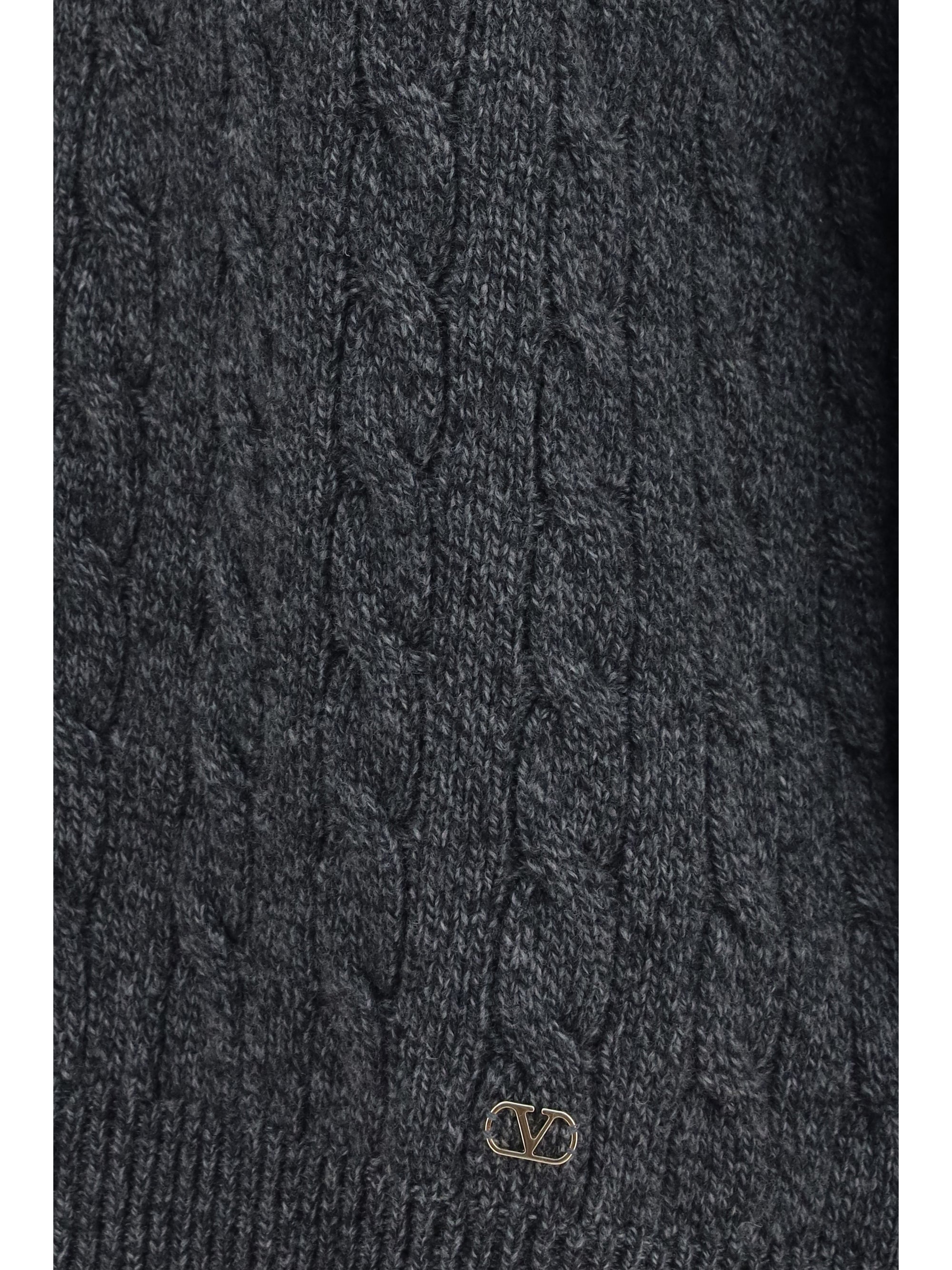 Virgin Merino Wool Sweater — Gray