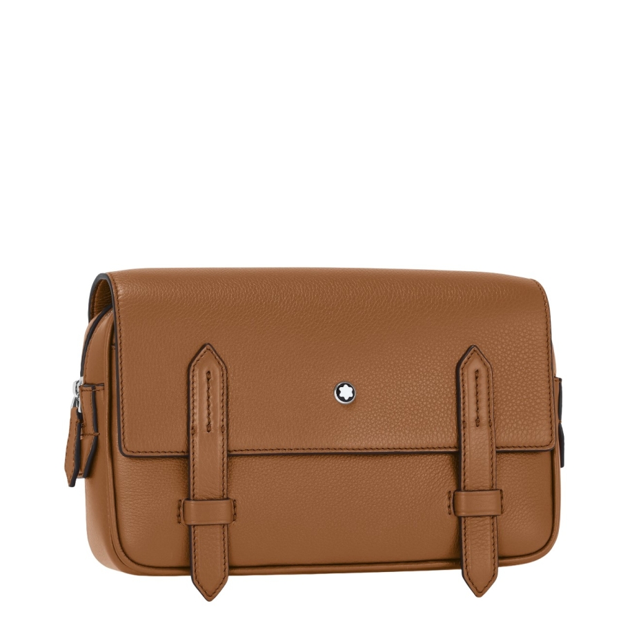 Soft Grain Leather Messenger Bag