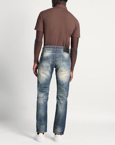 Man Jeans Blue Size 33 Cotton, Elastane