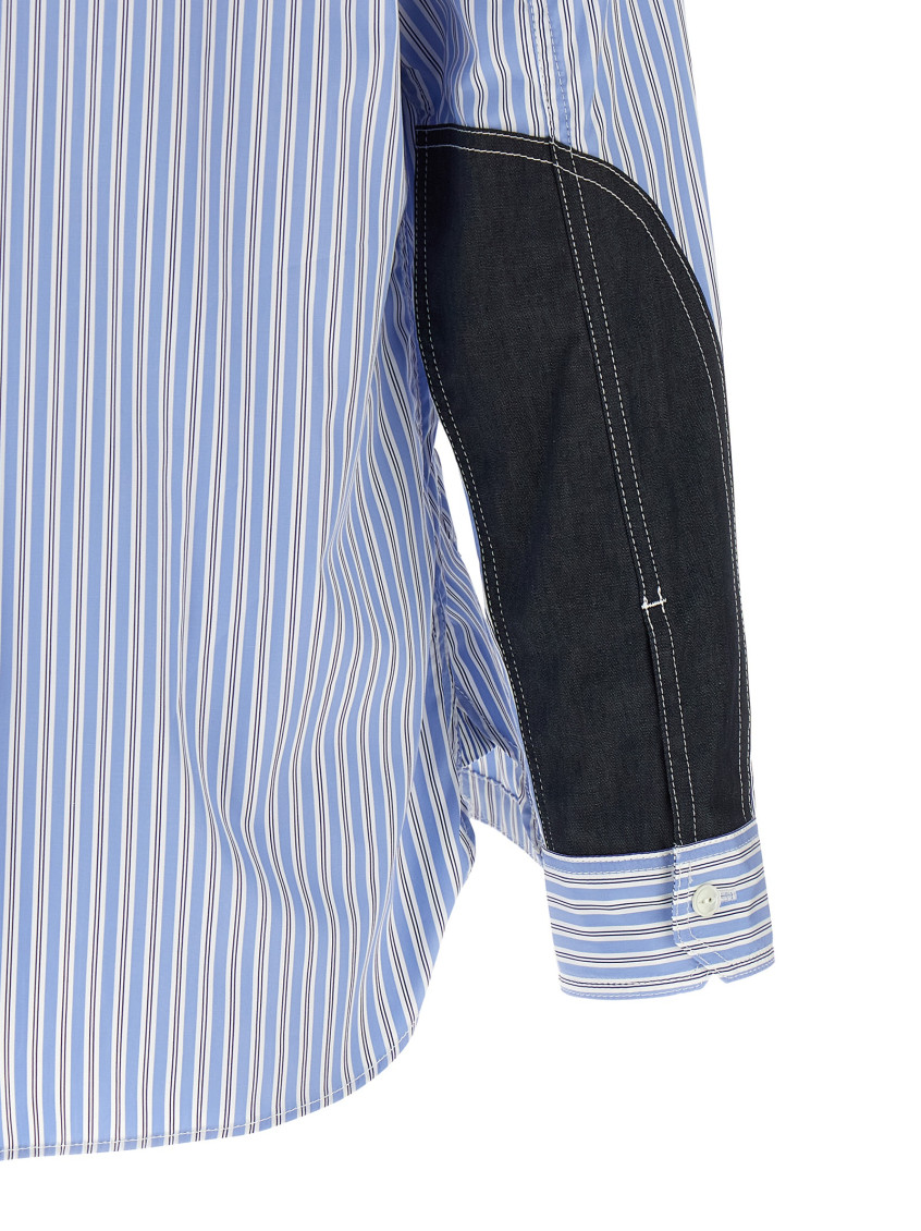 Junya Watanabe - denim panel shirt jacket button cuff