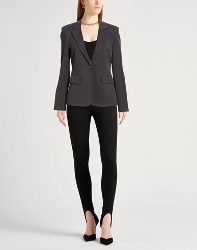 Woman Blazer Charcoal Size 8 Modal, Polyester, Viscose
