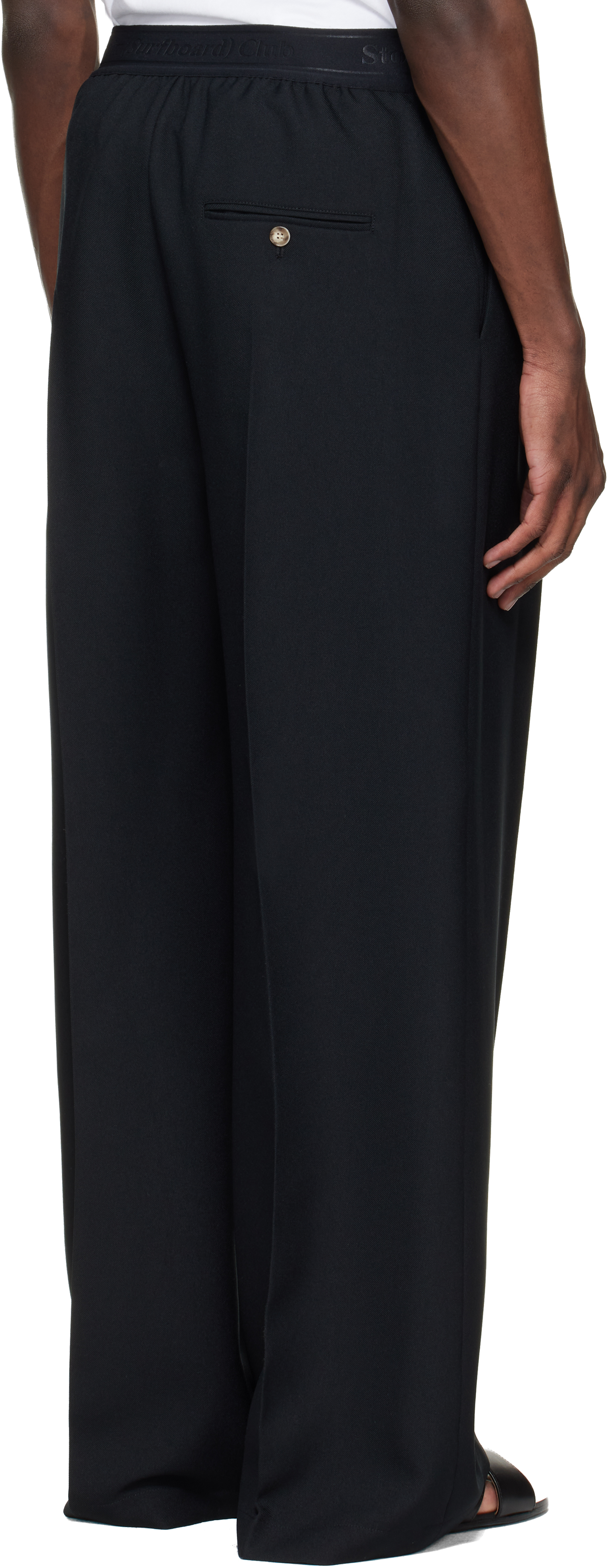 Black Relaxed Fit Trousers