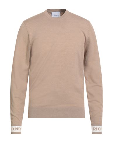 Man Sweater Beige Size L Viscose, Polyester, Nylon