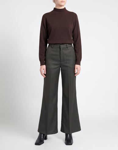 Forte_forte Woman Pants Dark green Size 4 Virgin Wool, Viscose