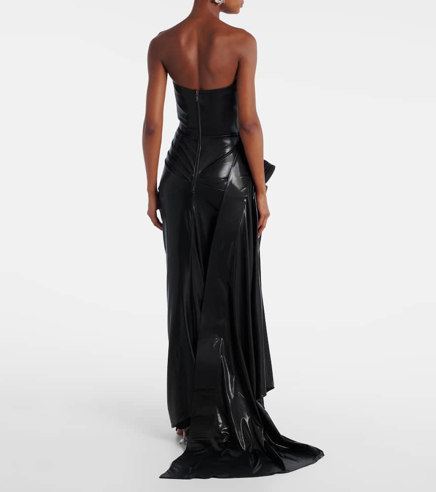 Lexicon draped gathered gown