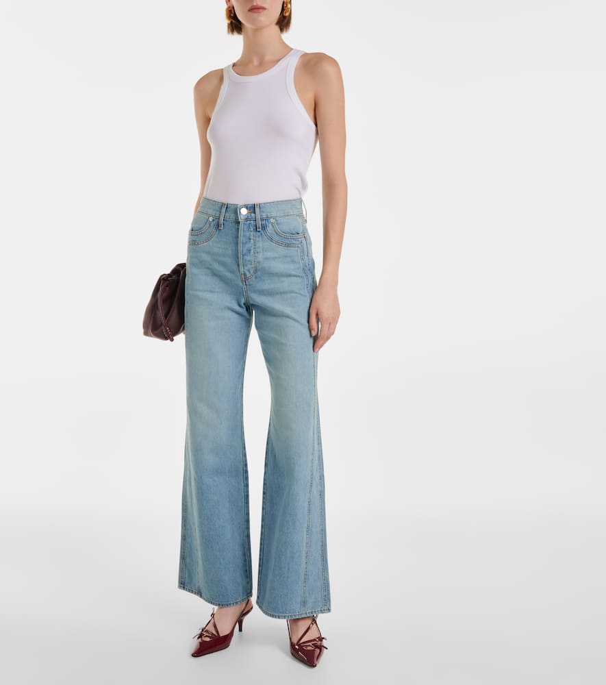 Taylor high-rise wide-leg jeans