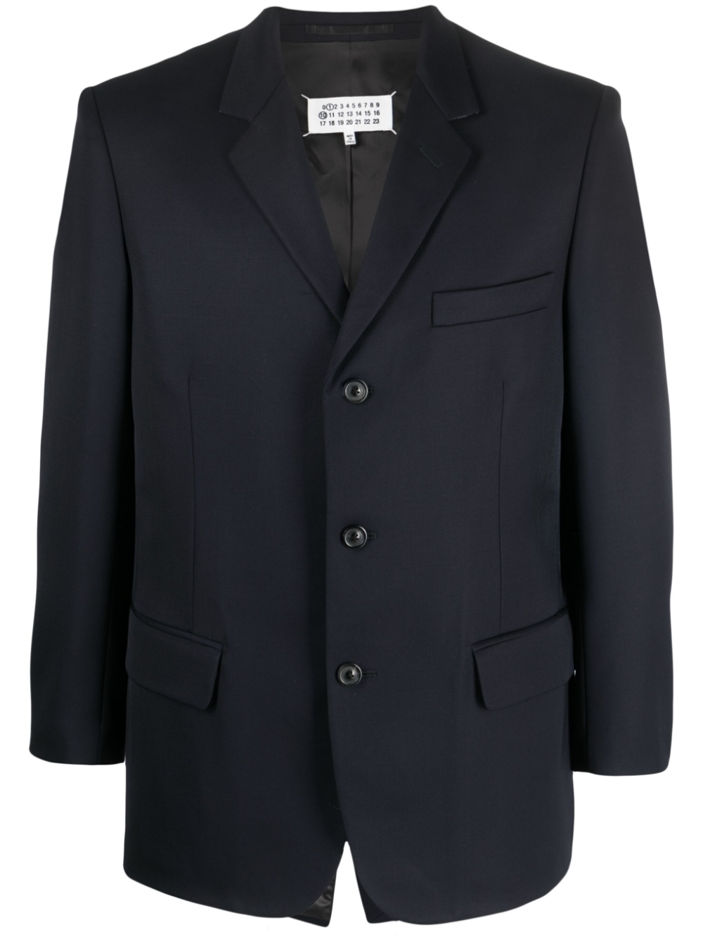 Single-breasted wool blazer - Green