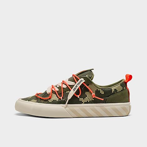 Men's L/AB c/o Off-White Vulc Bungee Casual Shoes in Green Camo