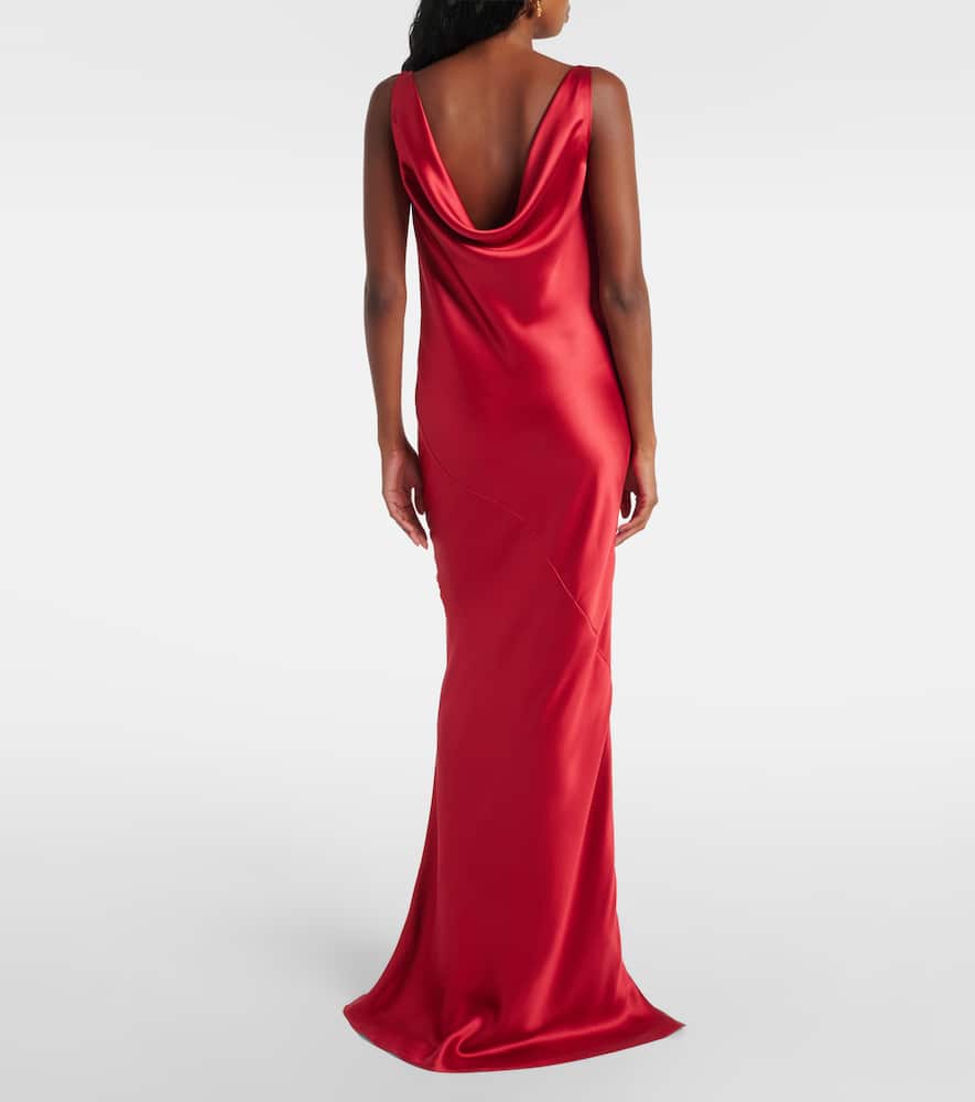 Silk satin gown