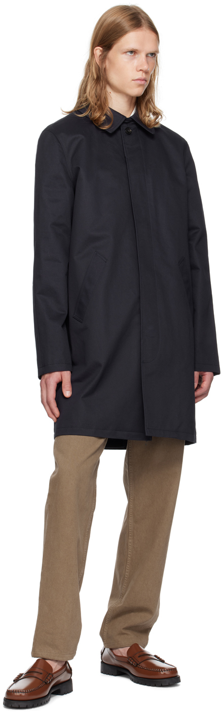 A.P.C. Navy Urban Mac Coat