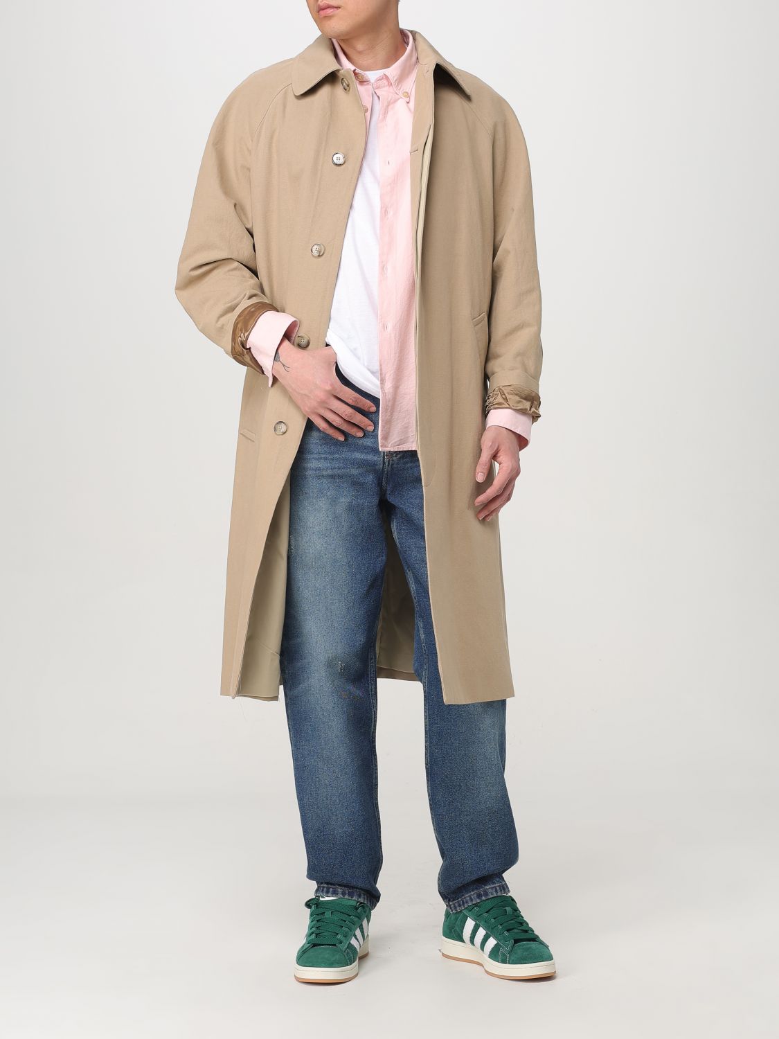Coat A. P.C. Men color Beige