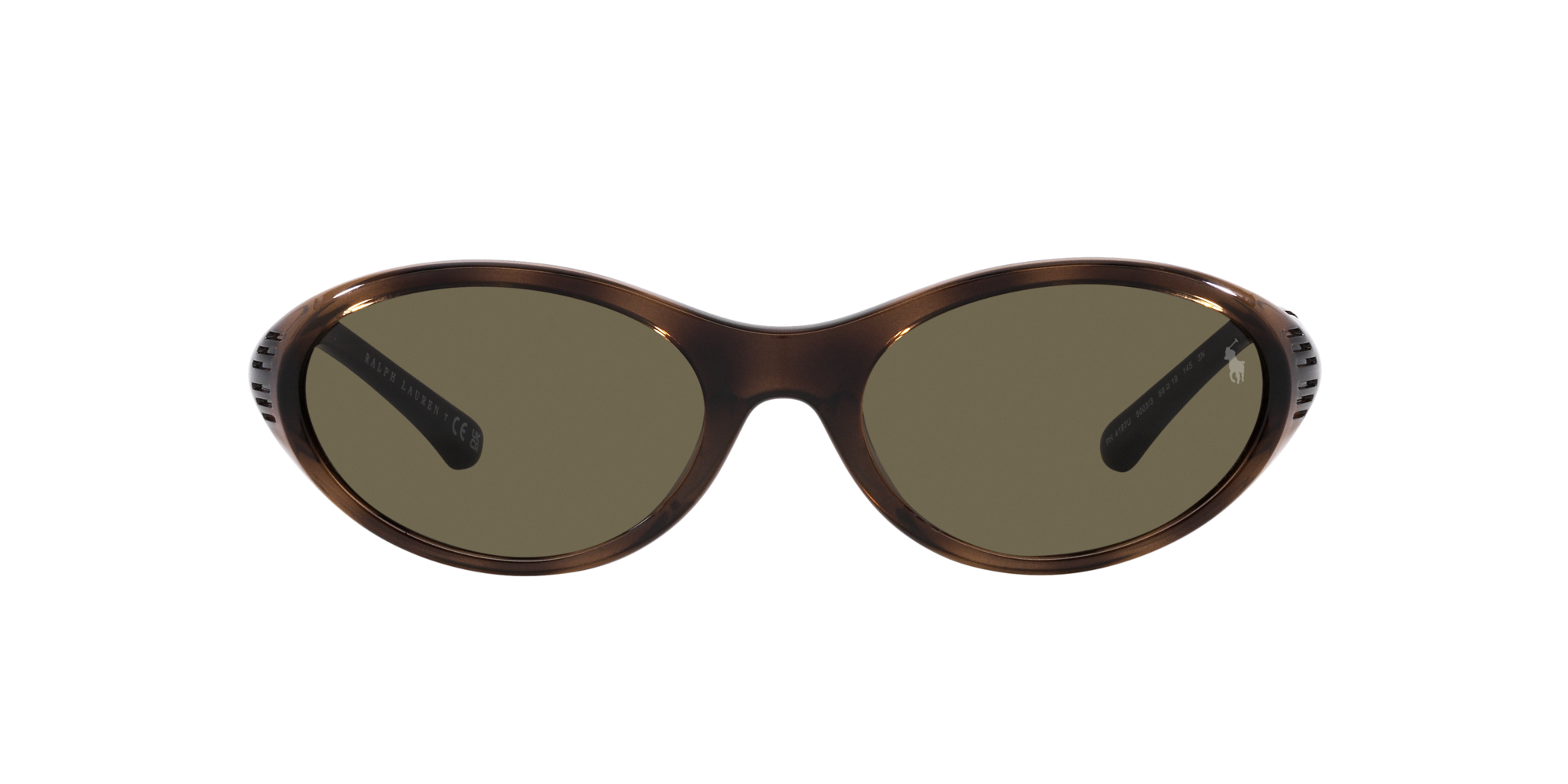 Polo Ralph Lauren Man Polo Ralph Lauren PH4197U 5003/3 Sunglasses Injected Turtle Brown Round Norma