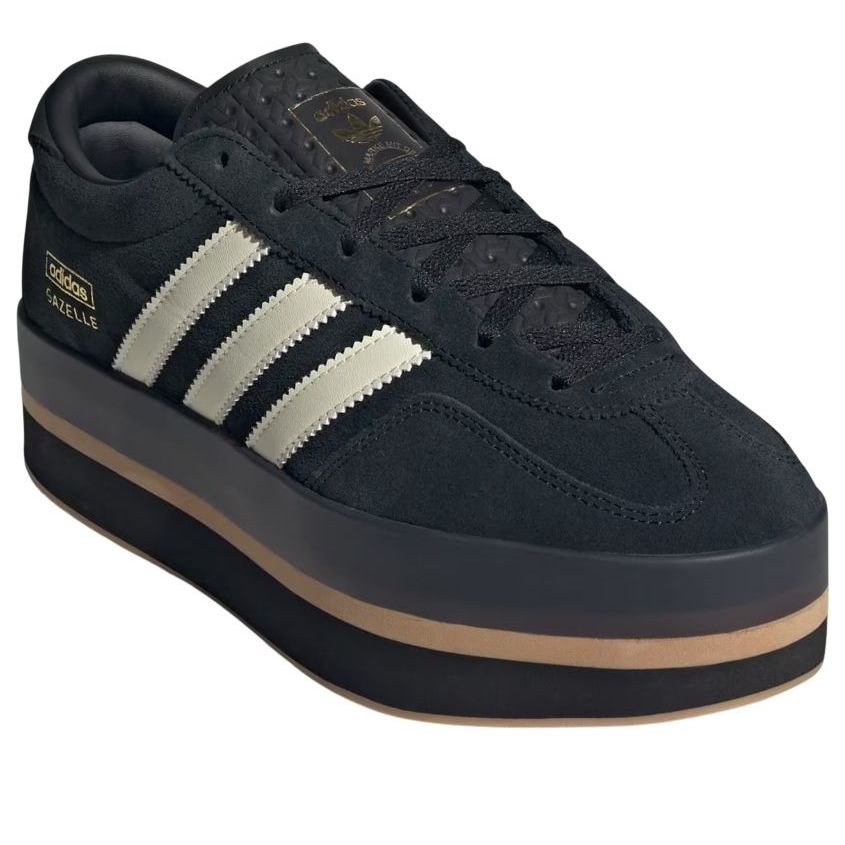 (WMNS) Gazelle Stack 'Core Black Cream Gum'