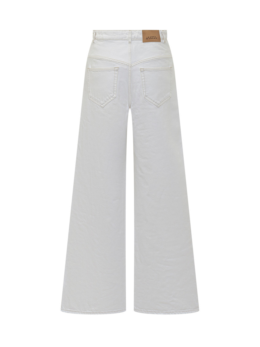 White Relaxed High Rise Jeans