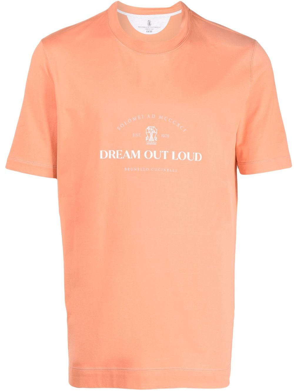 Graphic-print short-sleeved T-shirt - Orange