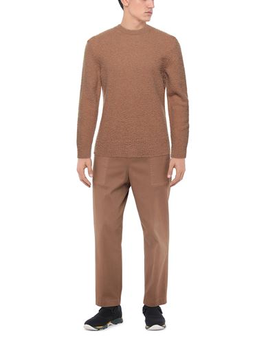 Man Sweater Camel Size M Wool, Polyamide