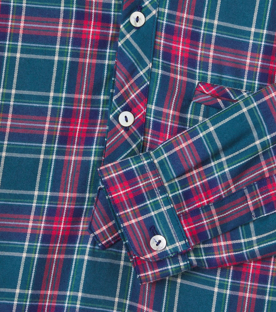 Mateo tartan cotton-blend shirt