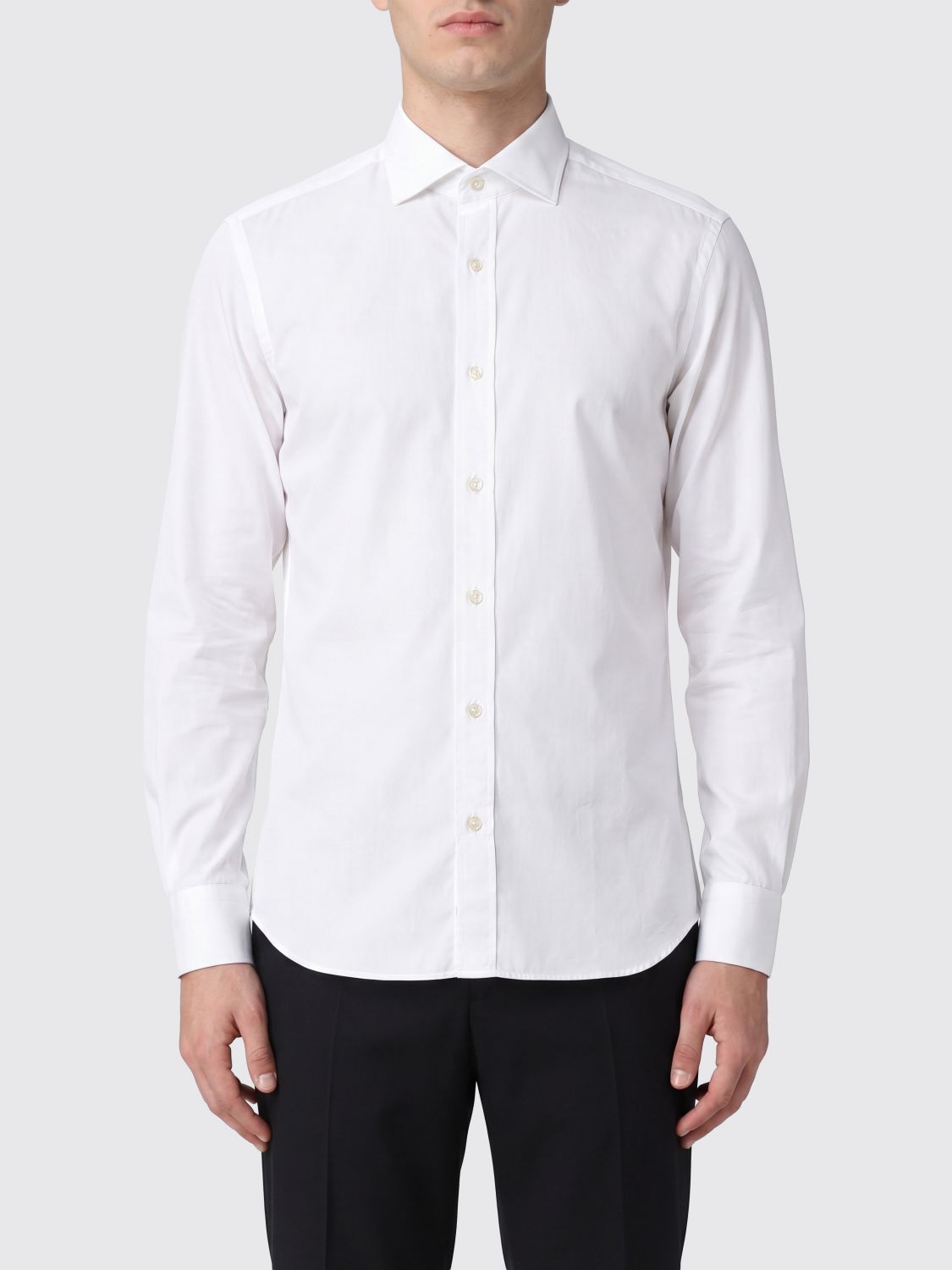 Cotton buttoned shirt - White