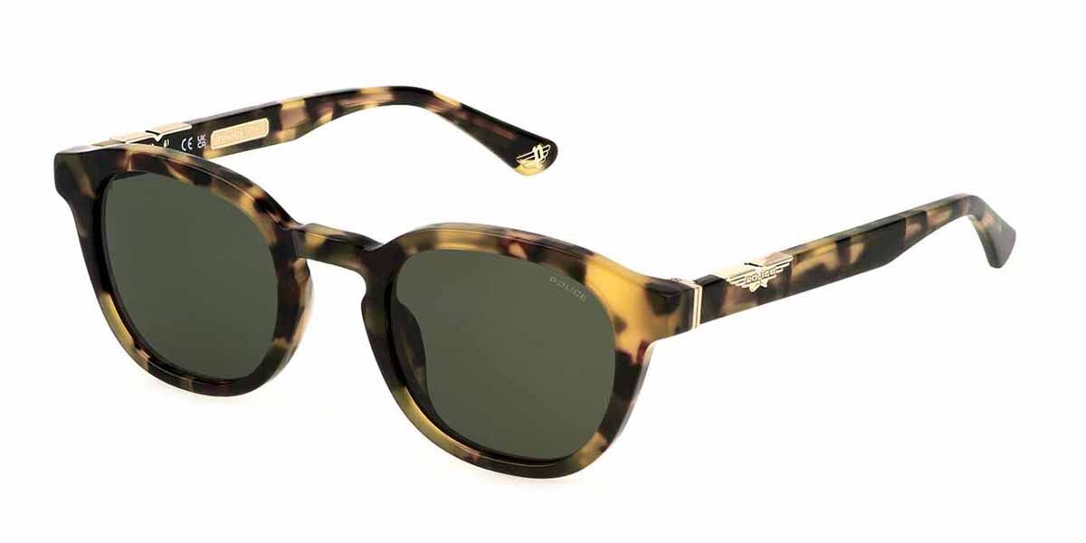 Police SPLL82 ORIGINS 60 0AGG Men's Sunglasses Tortoiseshe