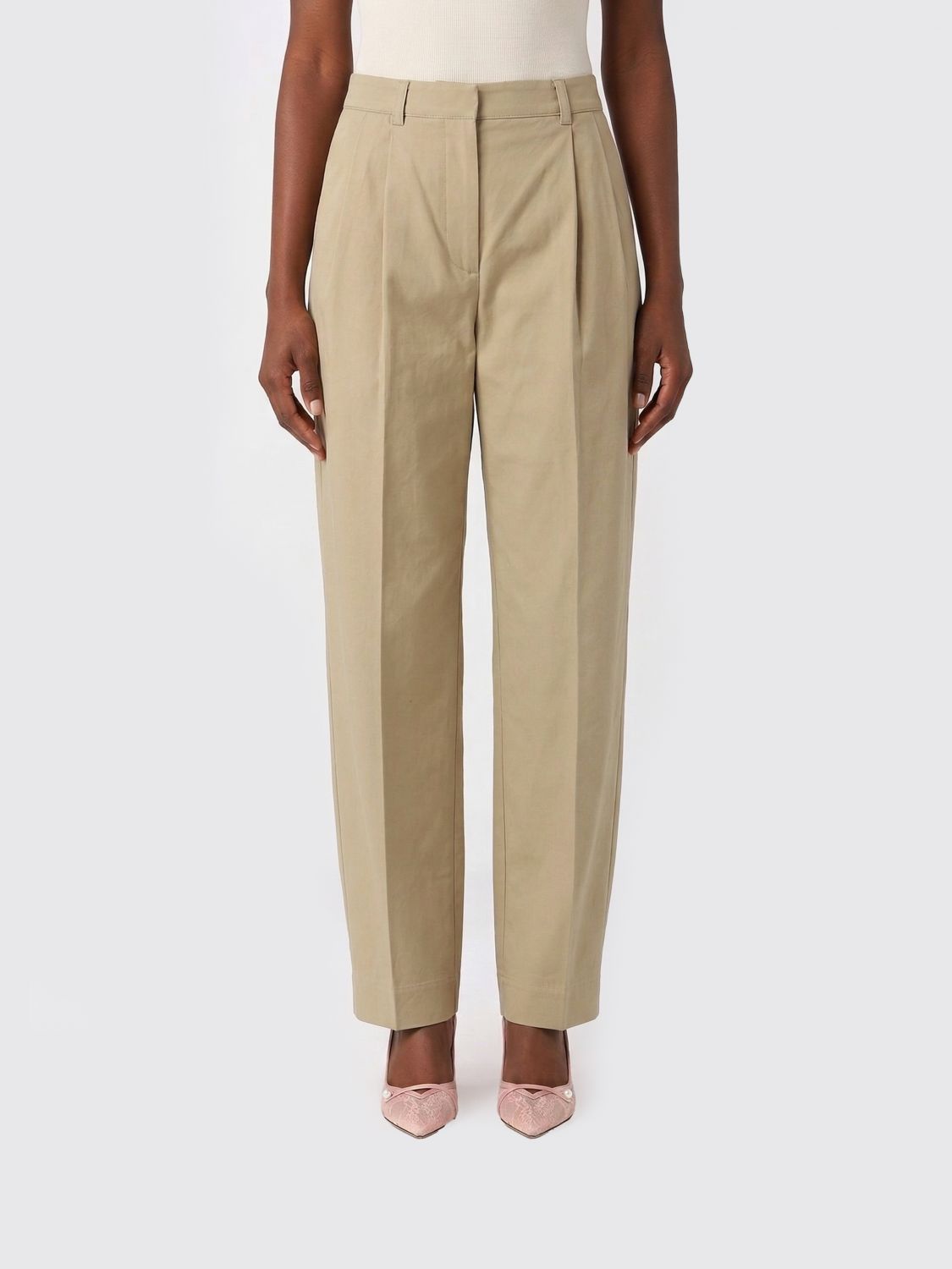 Pants Woman color Beige