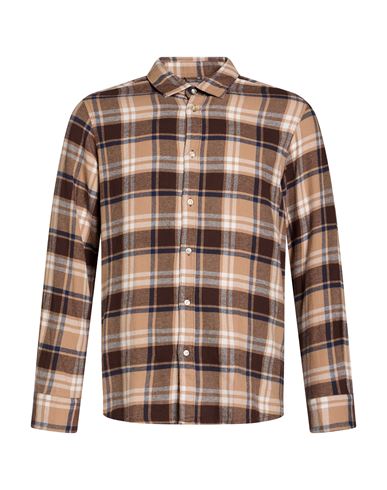 R3d Wöôd Man Shirt Camel Size M Cotton